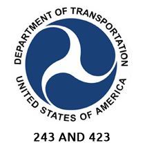 united states department of transportation 243 and 423 certification